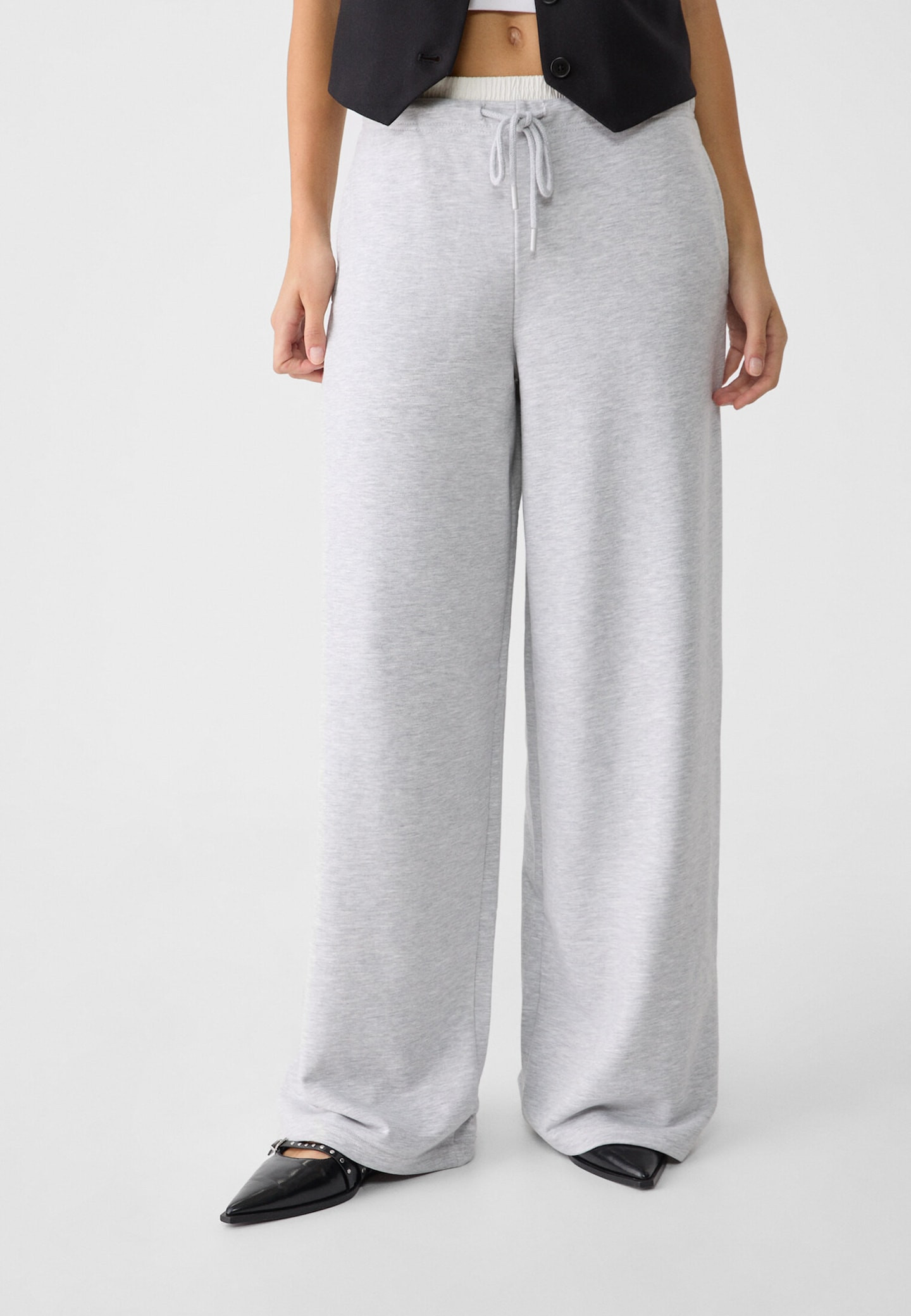 Wide-Leg-Jogginghose mit Bund - Hosen für Damen | Stradivarius Deutschland | Stradivarius DE