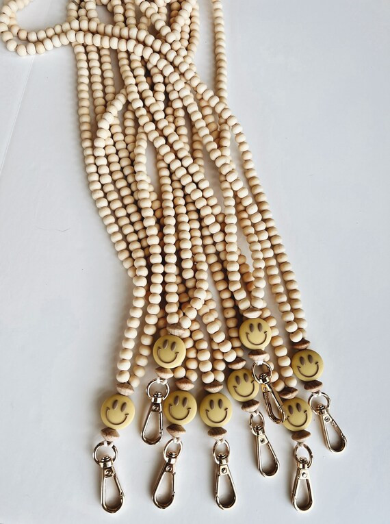 Teacher Lanyard Smile Lanyard Teacher Gift Badge Necklace - Etsy | Etsy (US)