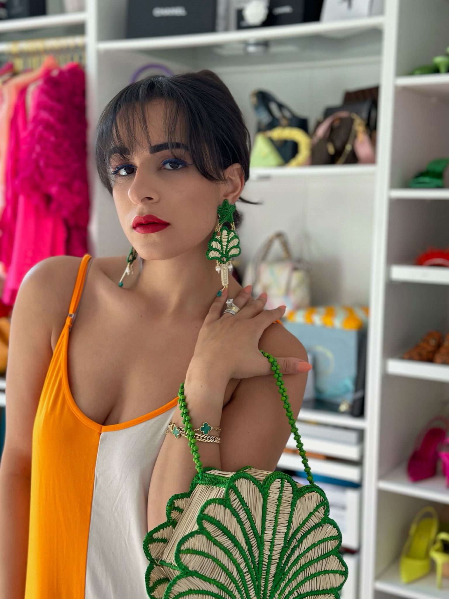 One of my favorite Brands for accessories- Mercedes Salazar! 
So colorful && Unique! 
•
Shop this look && Follow me on Instagram at @nardinemarie for more Colorful Style finds! 

#LTKstyletip #LTKbeauty #LTKU