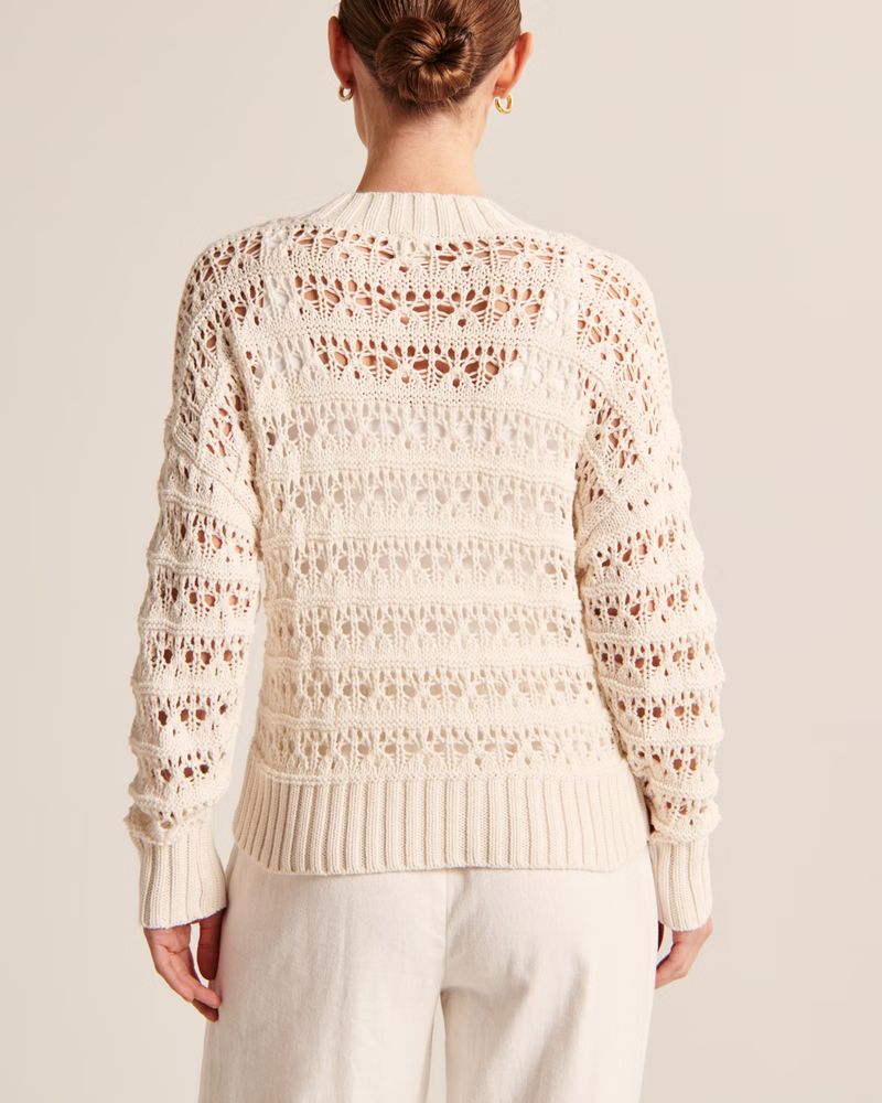 Crochet-Style Wedge Sweater | Abercrombie & Fitch (US)