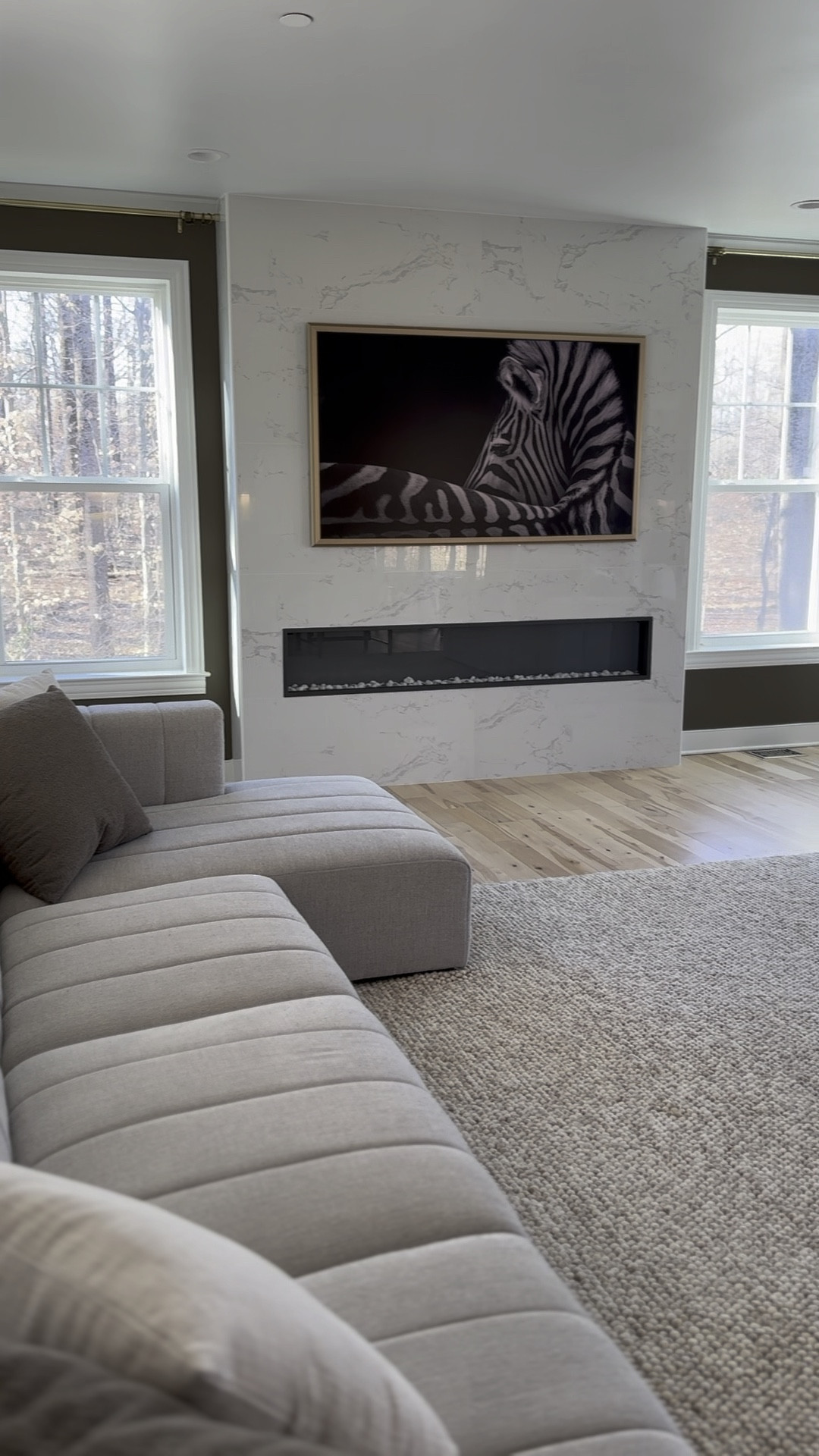 Modern living room decor is really coming together. Loving this modular sectional loveseat and wool rug combo. Also love a good sheer linen curtain.

#LTKxWayfair #LTKStyleTip #LTKHome