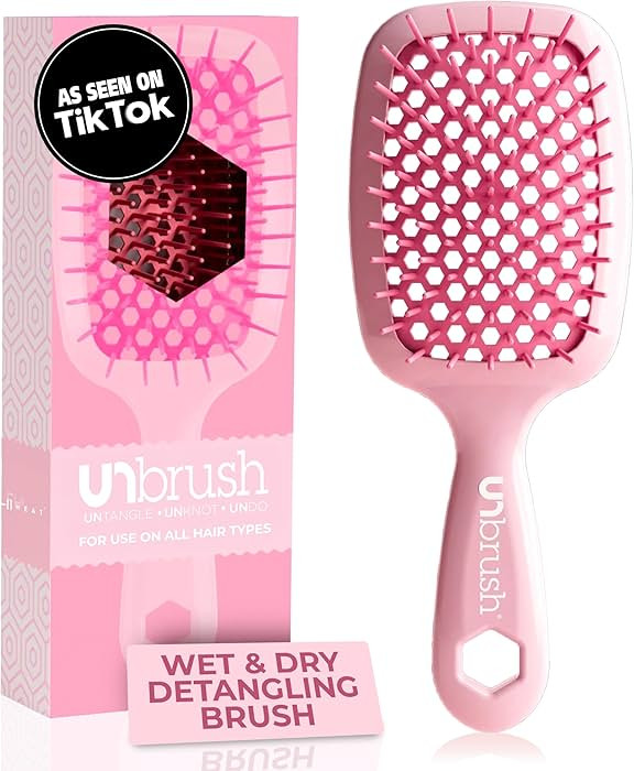 FHI Heat UNbrush Detangling Brush for Pain-Free Brushing on All Wet or Dry Hair Types — Durable... | Amazon (US)