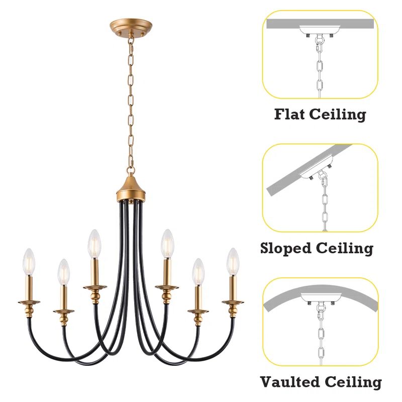 Stevenage 6 - Light Dimmable Classic / Traditional Chandelier | Wayfair North America