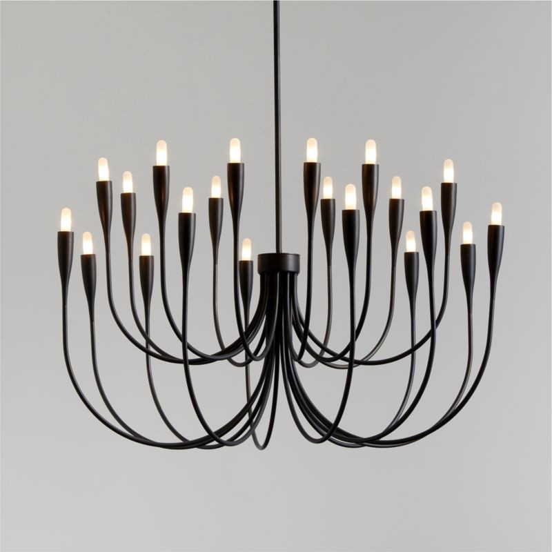 Iiona Black Candelabra Chandelier Light + Reviews | Crate & Barrel | Crate & Barrel