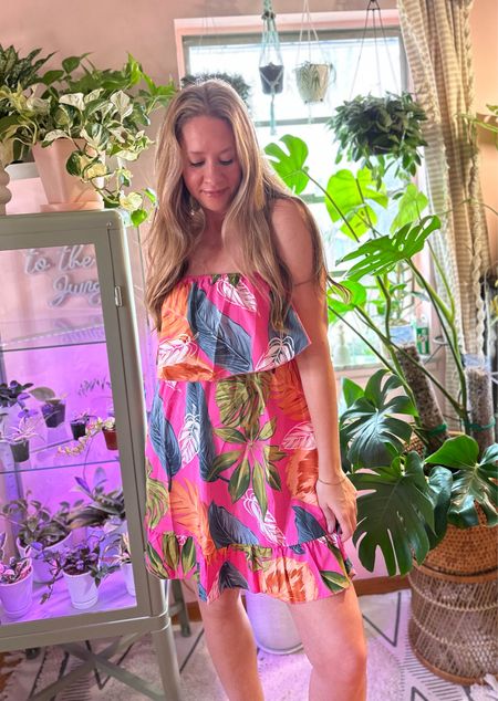 Cute affordable dress for spring break! Strapless dress, tropical print dress 

#LTKmidsize #LTKfindsunder50 #LTKstyletip