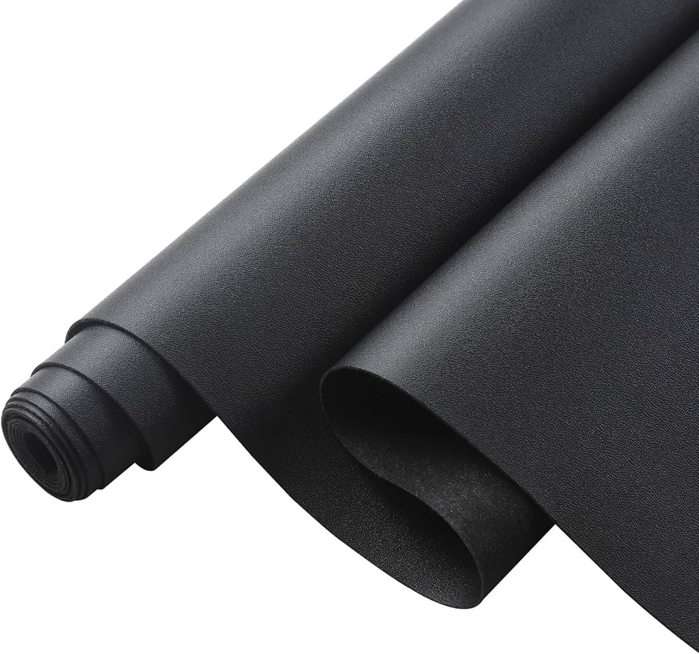 Picheng Smooth Solid Color Faux Leather Sheets 13.8"X53"(35cmX135cm),Soft Faux Leather Roll Very ... | Amazon (US)