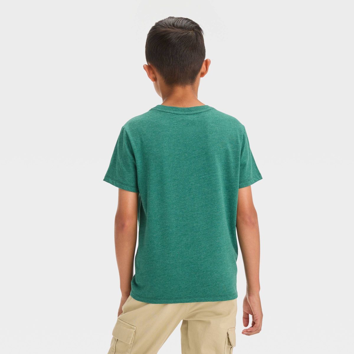 Boys' Short Sleeve 'Cozy Season' Graphic T-Shirt - Cat & Jack™ Dark Green | Target