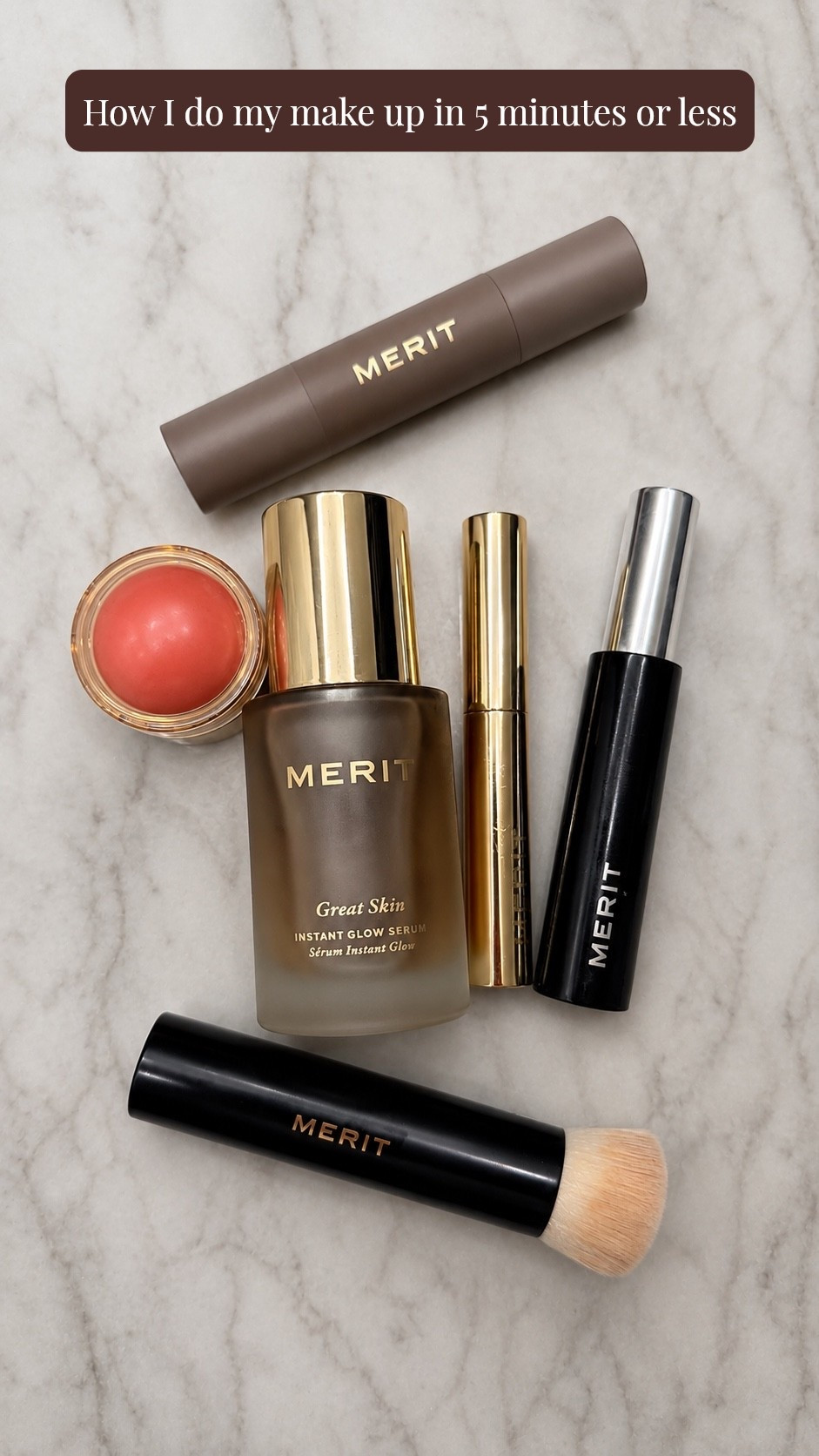 My makeup routine has officially become a 5-minute face, and lately, MERIT has been doing most of the work. 🤍

The real standout for me has been the Great Skin Instant Glow Serum. My skin tends to be sensitive and can get itchy, uneven, and rosy, with occasional small breakouts on my forehead. Since adding this to my routine, I’ve noticed my skin looks noticeably glowier and more even, and I personally haven’t experienced the itching or breakouts I sometimes deal with.

Here’s my 5-minute routine:

✨ Great Skin Instant Glow Serum — first, before my Biossance moisturizer and Smashbox primer
✨ The Minimalist in Sandstone — scribble it on where I need coverage and blend with Brush No. 1
✨ Flush Balm in Stockholm — a quick swipe on my cheeks for that healthy flush
✨ Brow 1980 in Taupe — quick definition through my brows
✨ Clean Lash in Brown — mascara and I’m done

Five minutes. Glowy, pulled together, and out the door.

And yes…the Great Skin Serum is officially the product I’m obsessed with.

I linked my exact MERIT routine + shades so you can find everything easily. 🤍

@Merit

#LTKgrwm #LTKBeauty #LTKmorningroutine