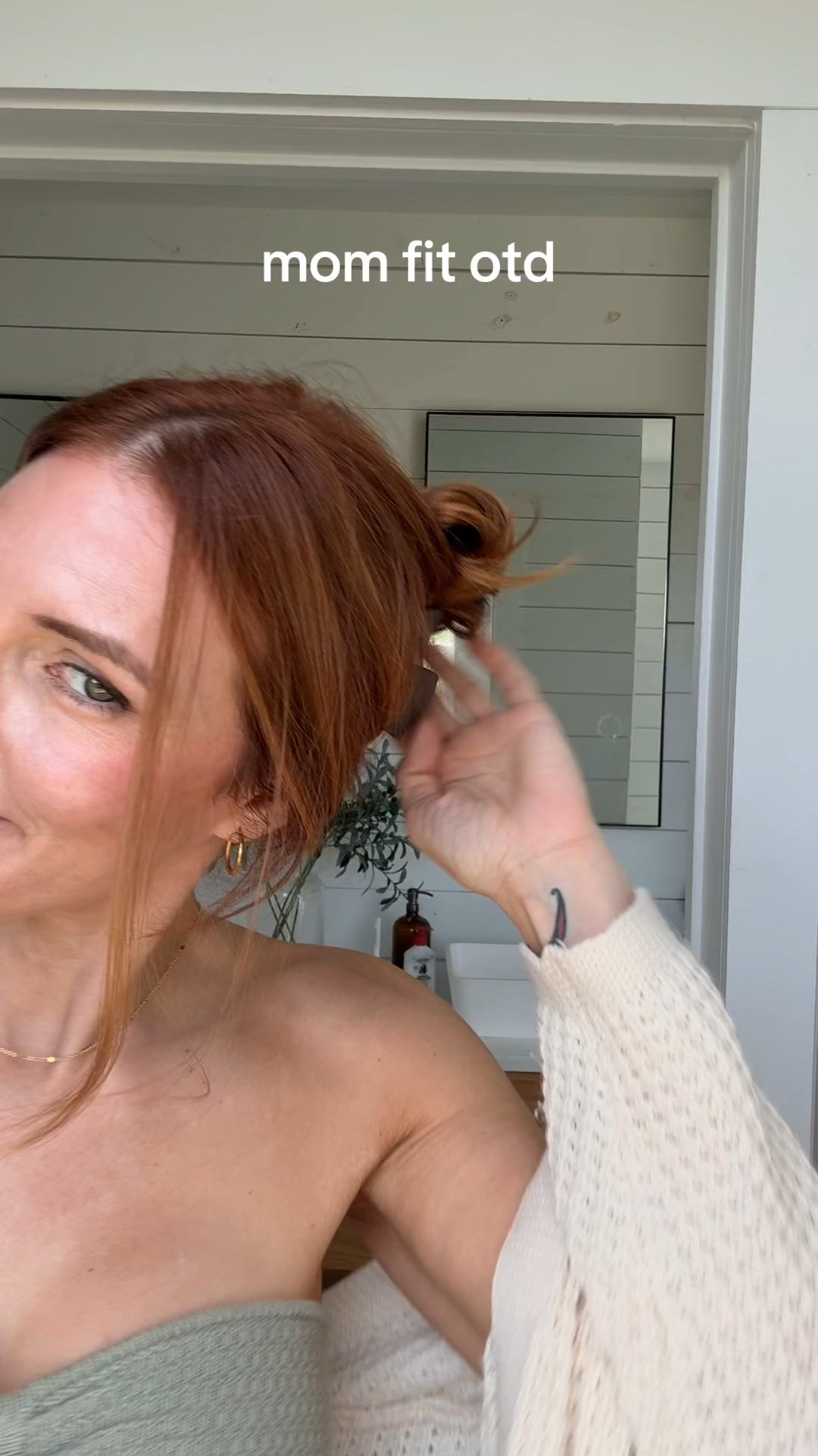 ootd, mom style, casual, wide leg pants, knit top, tube top, cardigan, slouchy 

#LTKFindsUnder50 #LTKStyleTip #LTKOver40