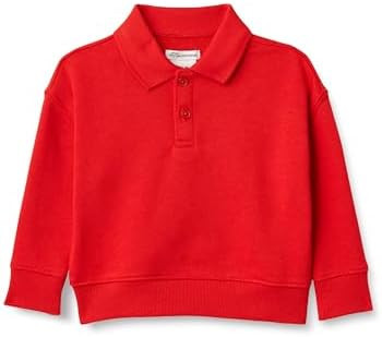 Amazon Essentials x Sofia Grainge Babies, Toddlers, and Boys' French Terry Polo Sweatshirt | Amazon (US)