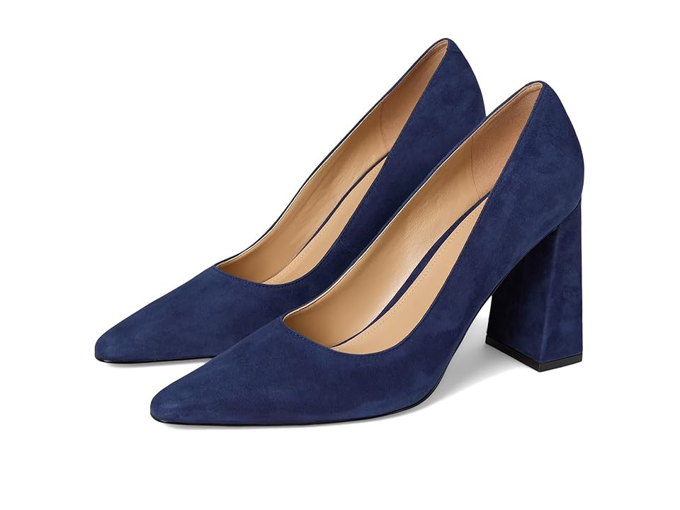 Marc Fisher LTD Minny Women's Shoes Dark Blue Suede : 8.5 M, Leather | Zappos