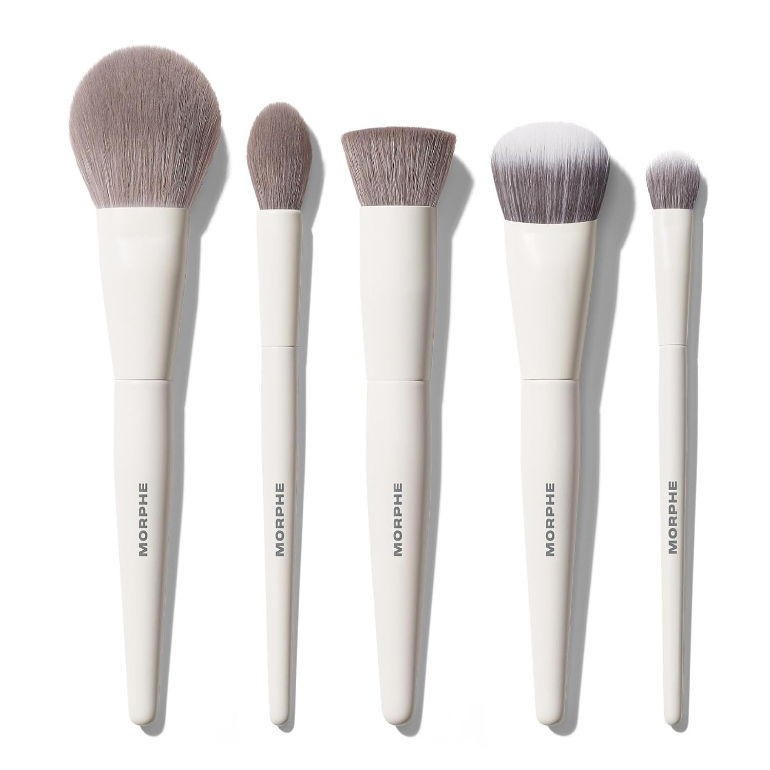 Morphe Portrait Mode 5 Piece Makeup Brush Set - Professional Makeup Brushes for Foundation, Concealer, Powder, Bronzer - Expertly Engineered Face Brush Kit for Smooth, Streak-Free Application (5 ct) | Amazon (US)