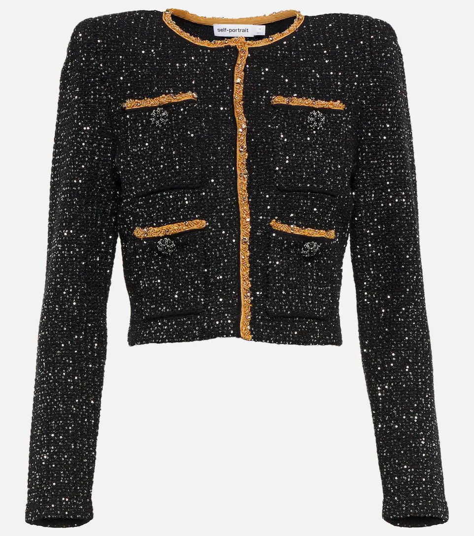 Sequined cropped bouclé jacket | Mytheresa (US/CA)