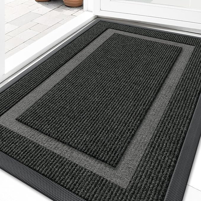 OLANLY Front Door Mat Indoor Outdoor Entrance, Waterproof All-Season, All-Weather Doormat, Sturdy... | Amazon (US)