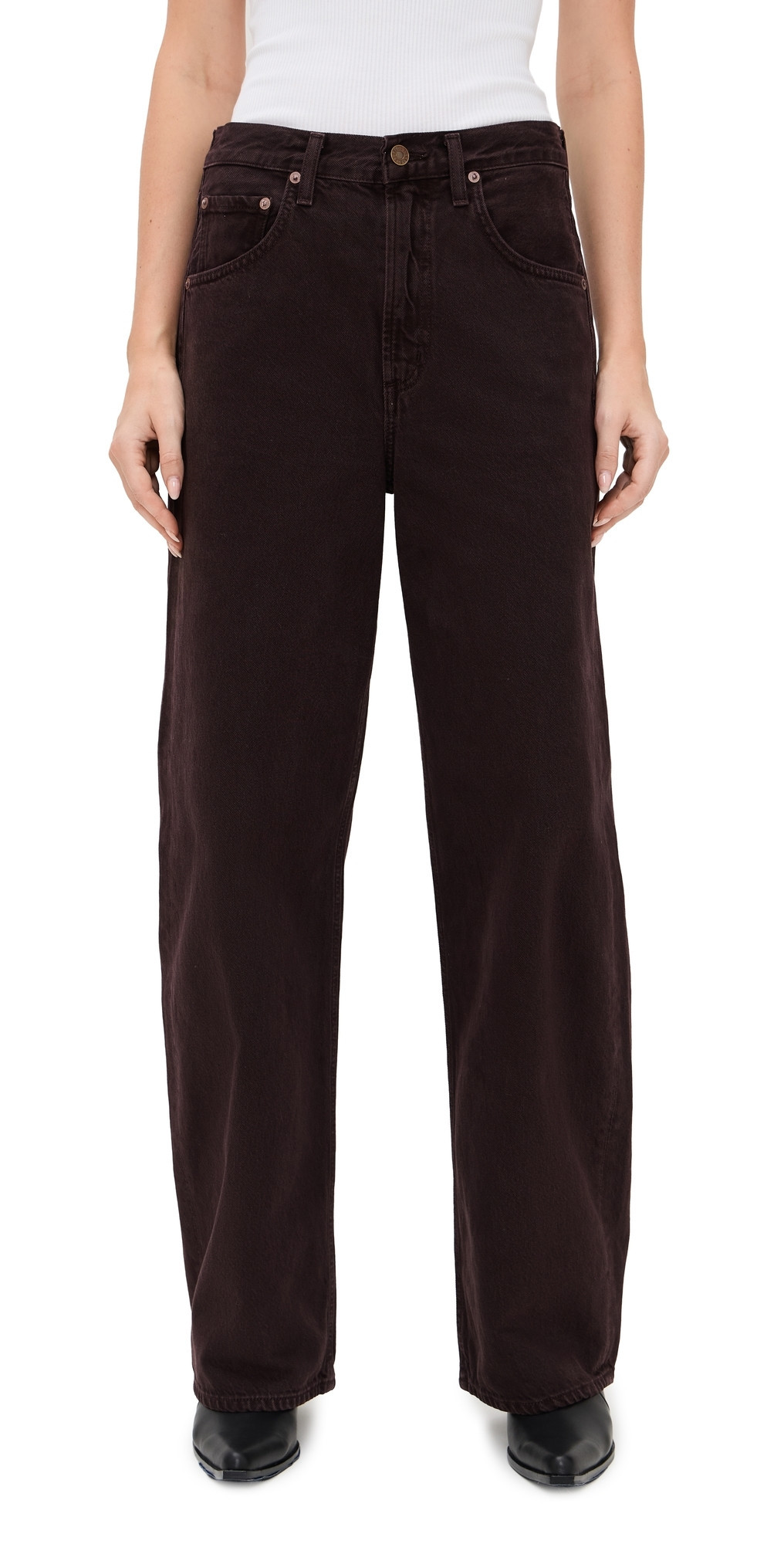 AGOLDE Low Curve Jeans Sloe Berry 29 | Shopbop