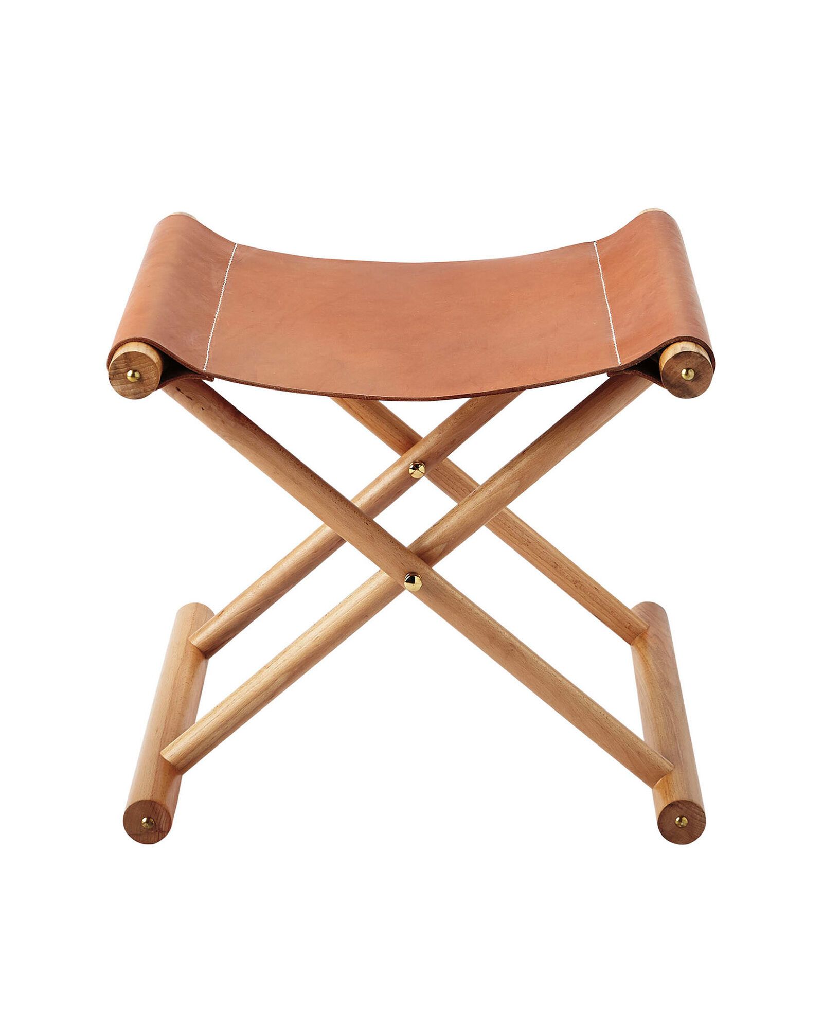 Cooper Leather Stool | Serena and Lily