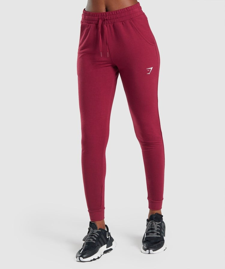 Gymshark Pippa Training Joggers - Burgundy | Gymshark (Global)
