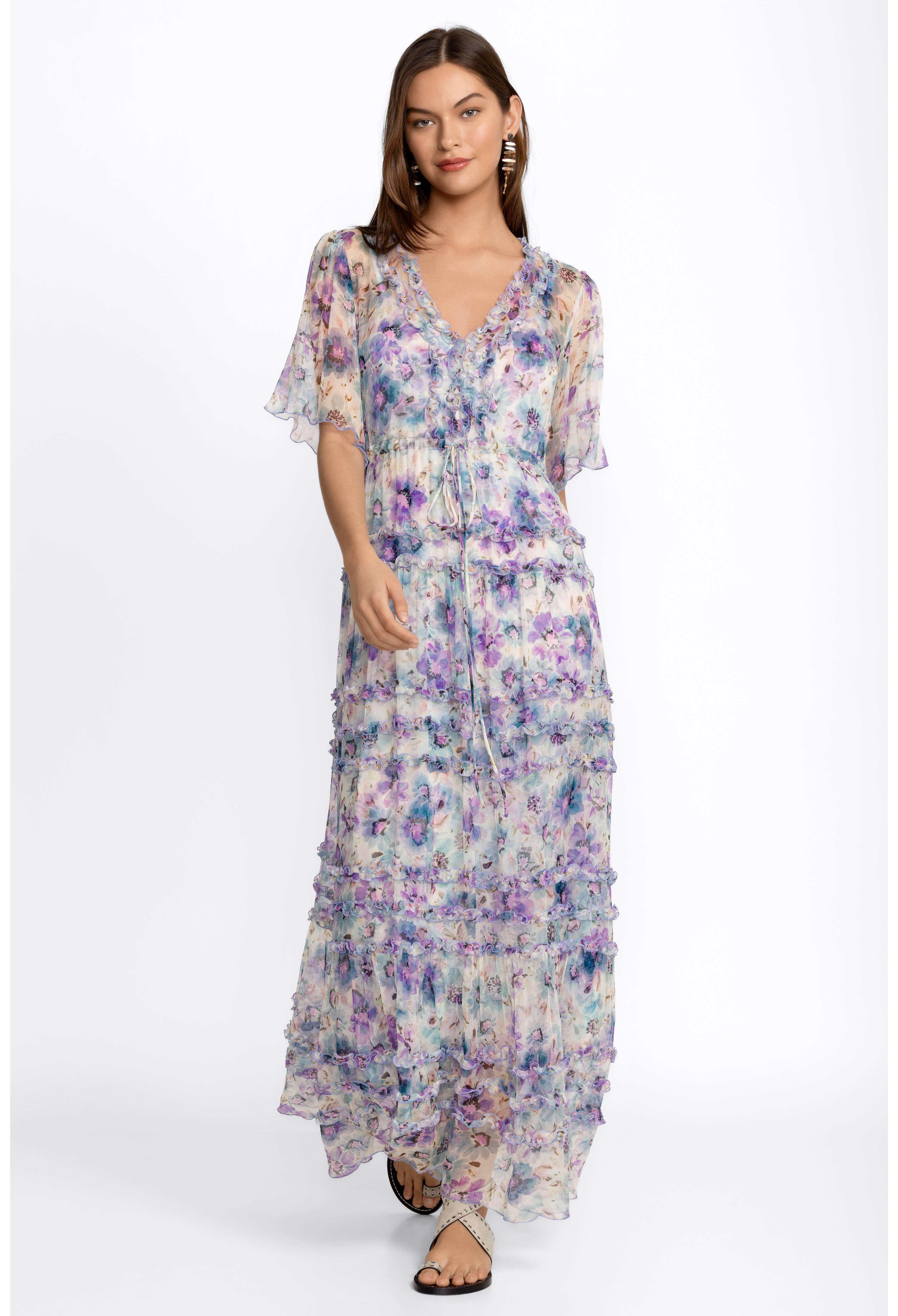 GLINDA SILK MAXI DRESS | Johnny Was | Johnny Was