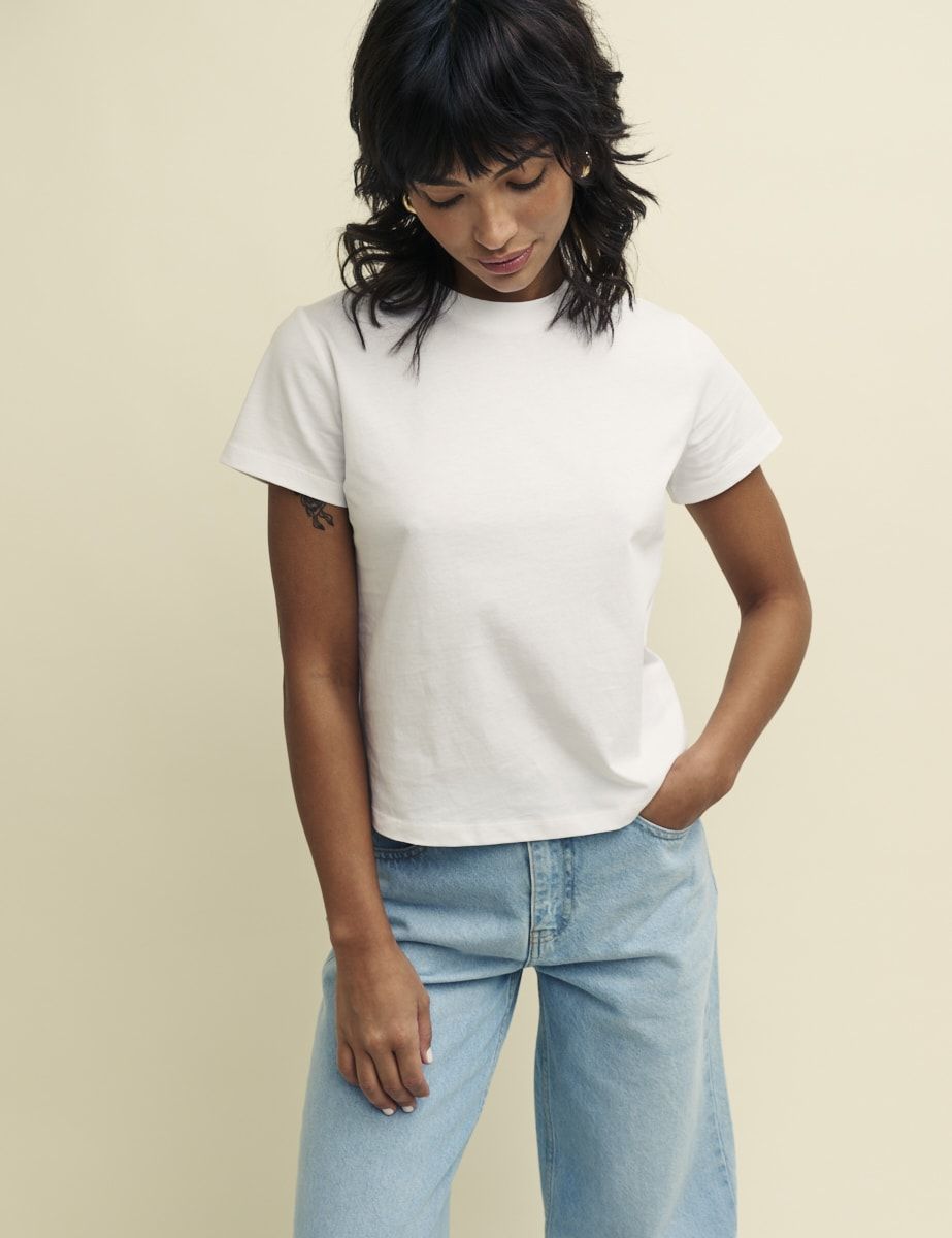 White Boxy Fit T-Shirt | Nobody's Child