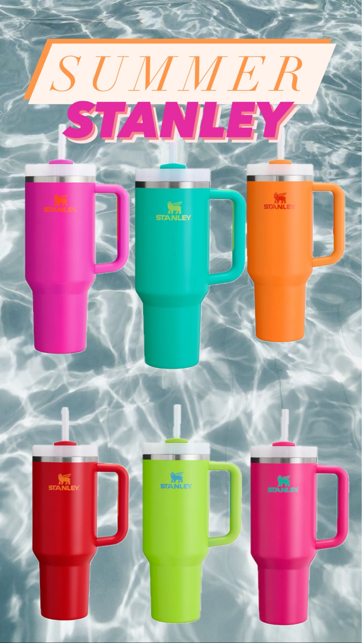 New Summer Stanley tumblers are in. These are by far the funnest colors! 

#LTKHome #LTKSwim #LTKTravel