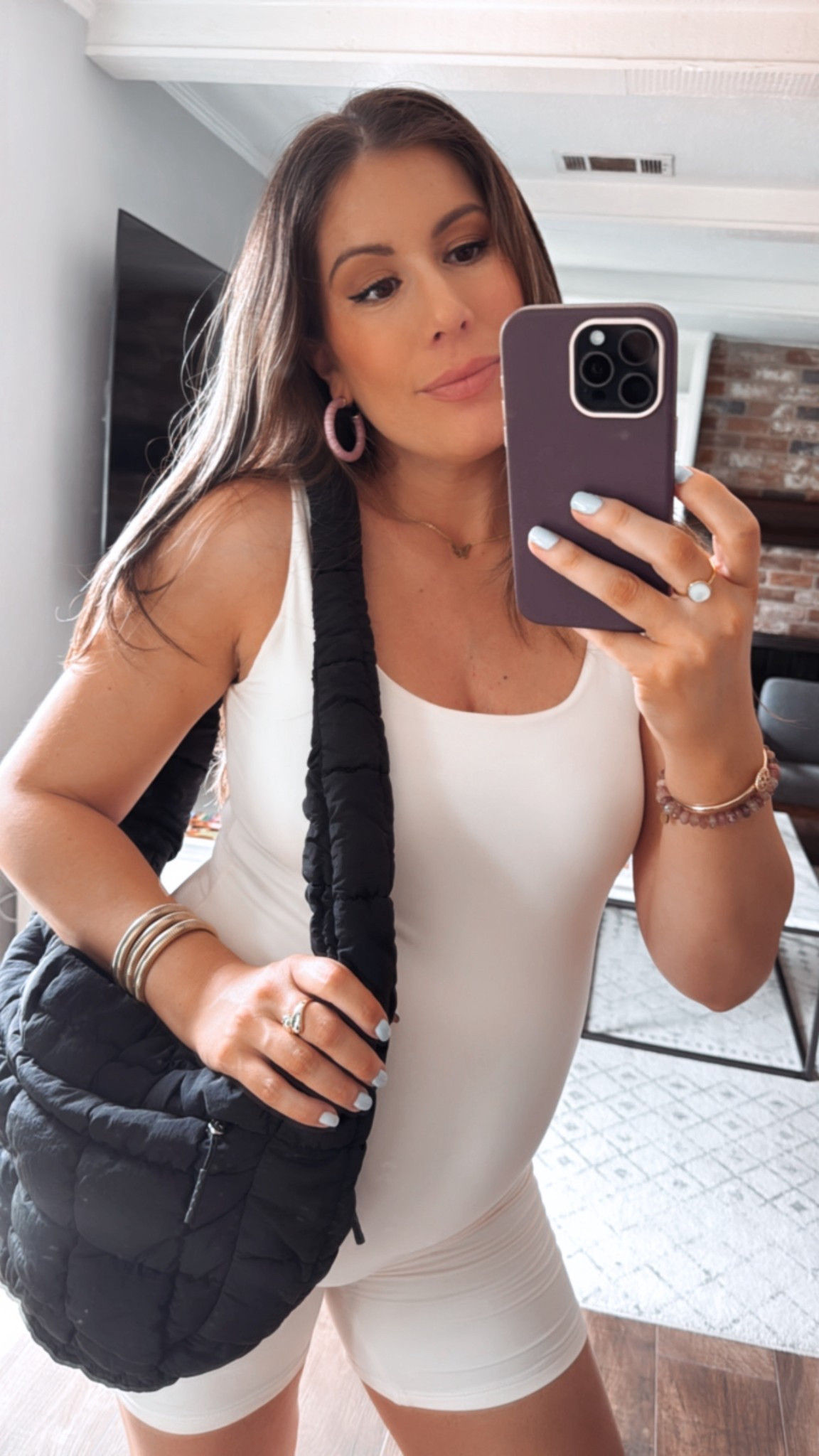 Pregnant?  You’ll love this onesie.  It’s double layered for great coverage.  Wearing size large here.  

#maternity #maternityoutfit 

#LTKFindsUnder50 #LTKActive #LTKBump