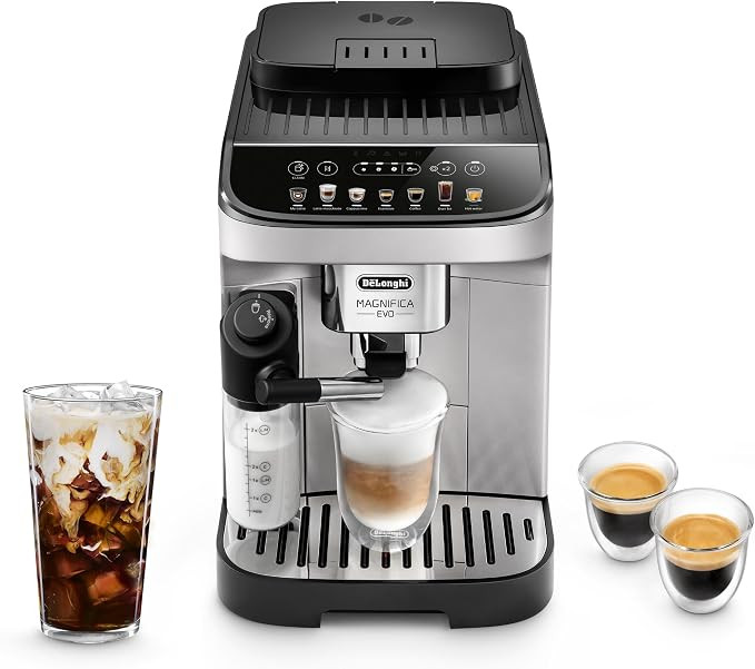 De'Longhi Magnifica Evo Automatic Espresso & Coffee Machine with Auto Milk Frother, Built-in Grin... | Amazon (US)