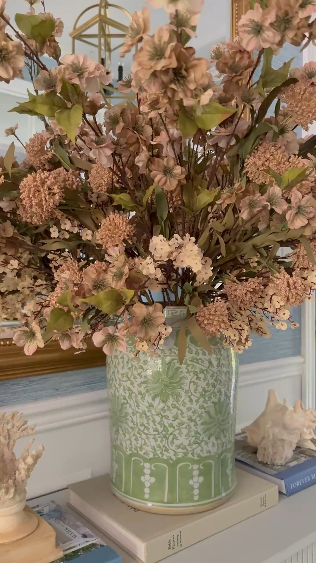 A beautiful and chic fall look in our entryway! Layer browns, greens and blues for a rich and elegant take on the season!

#LTKfall #LTKhome #LTKstyletip