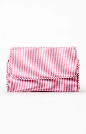 John Galt Red & White Gingham Cosmetic Bag | PacSun