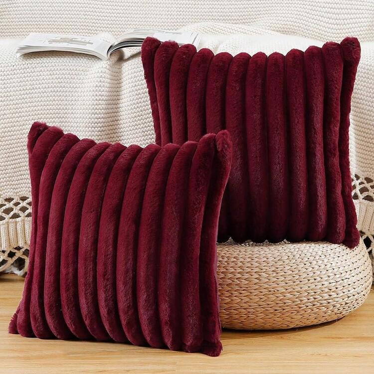 Burgundy Pillows  | SHEIN