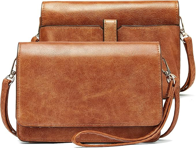 BROMEN Crossbody Bags for Women Small Cell Phone Shoulder Bag Wristlet Wallet Clutch Purse | Amazon (US)