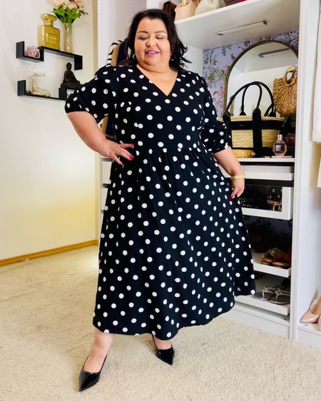 This affordable plus size polka dot dress from Target will never go out of style. Cost per wear is guaranteed if this is your vibe.

#LTKxTarget #LTKplussize #LTKover40