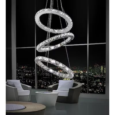 CWI Lighting Ring 54-Light Chrome Traditional Crystal Chandelier Lowes.com | Lowe's