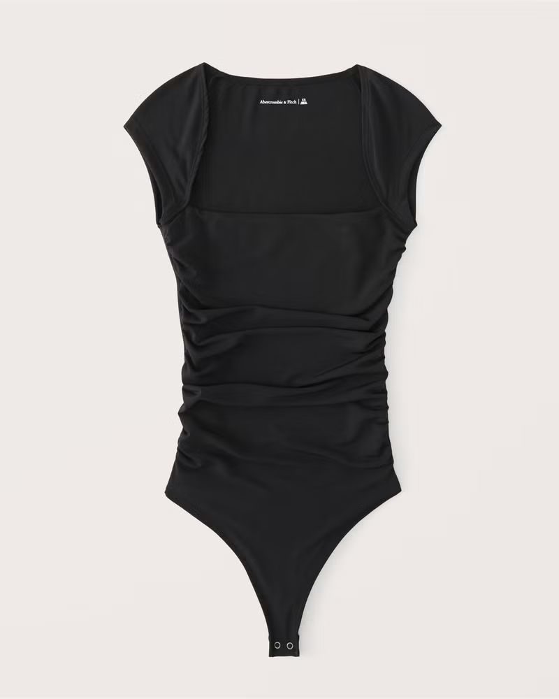Women's Slinky Ruched Bodysuit | Women's Tops | Abercrombie.com | Abercrombie & Fitch (US)