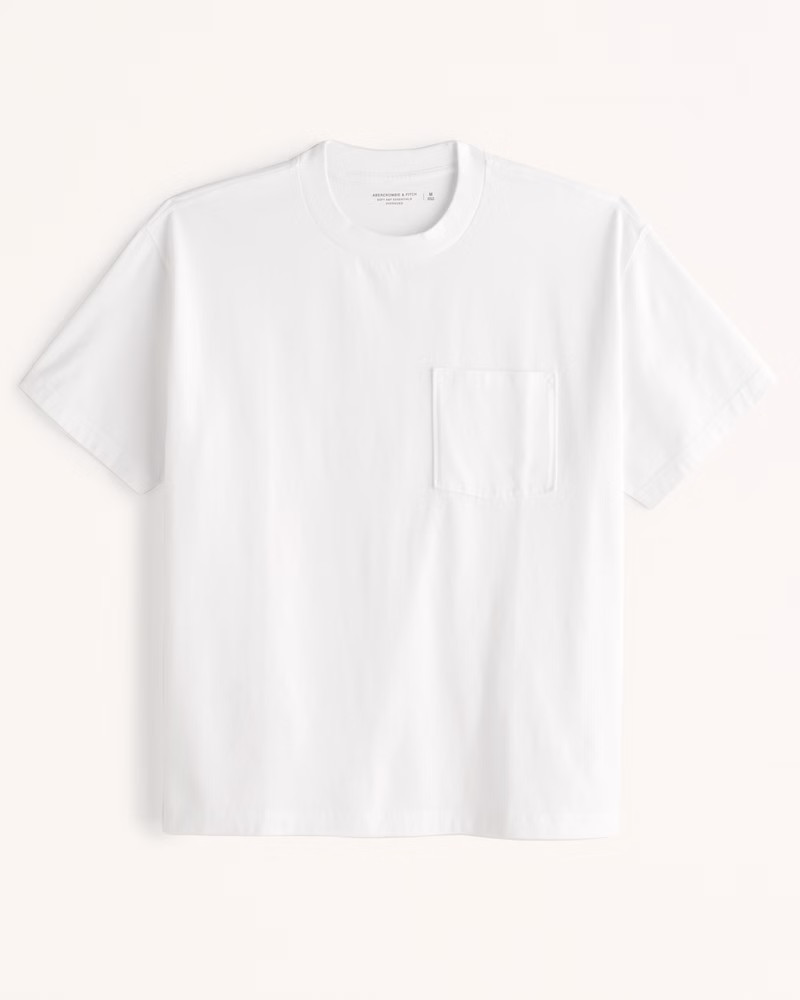 Men's Essential Oversized Pocket Crew Tee | Men's Tops | Abercrombie.com | Abercrombie & Fitch (US)