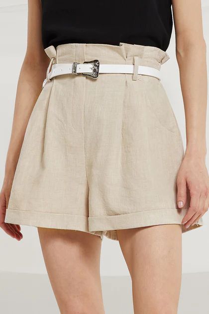Jaelyn High Rise Linen Shorts | Storets (Global)