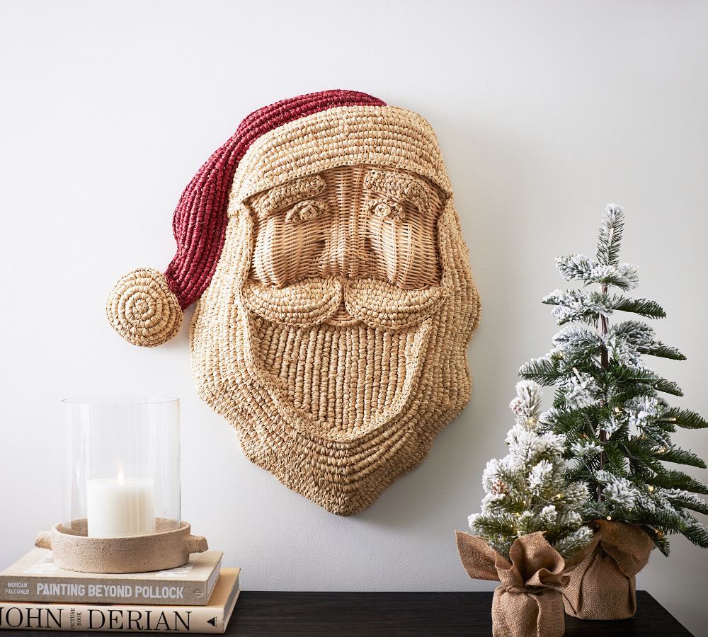 Figural Woven Santa Wall Art | Pottery Barn (US)