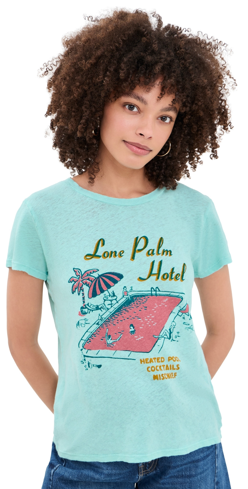 MOTHER The Lil Sinful Tee Lone Palm M | Shopbop