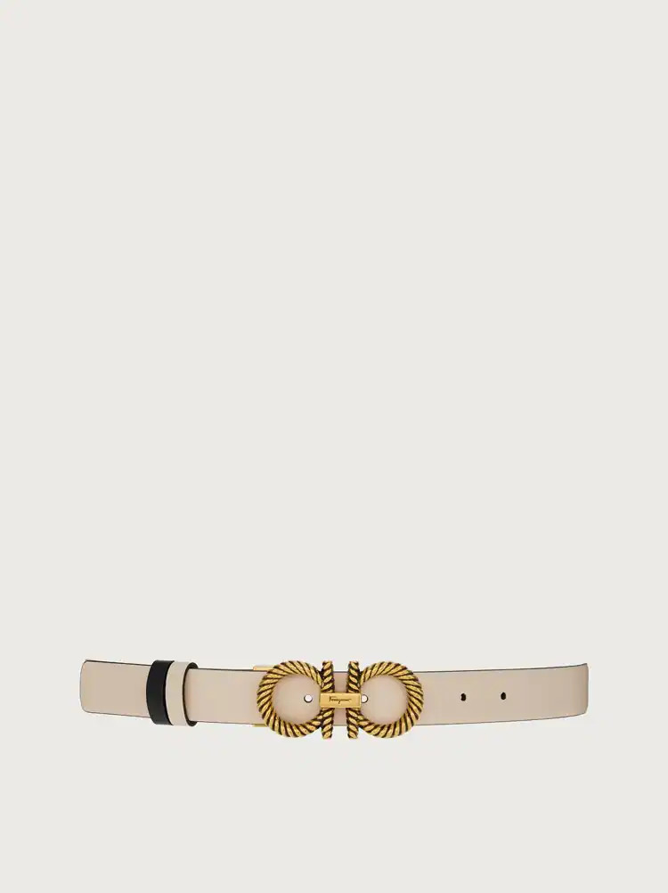 Adjustable and reversible Gancini belt | Ferragamo