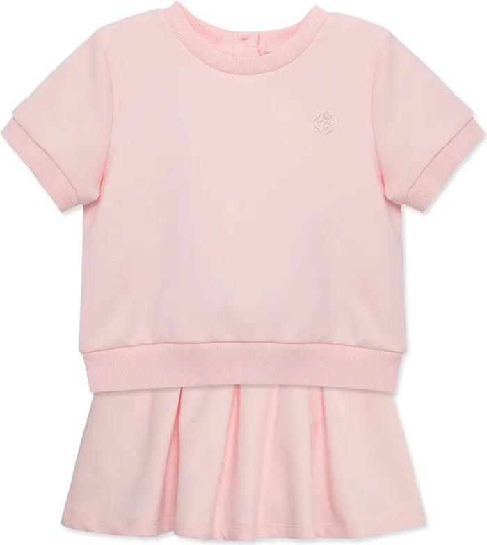 Short Sleeve Stretch Organic Cotton Sweatshirt & Skort Set | Nordstrom