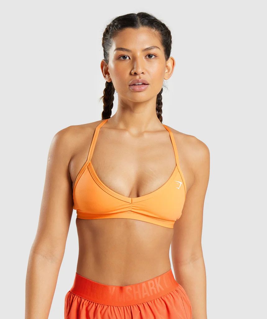 Gymshark Minimal Sports Bra - Apricot Orange | Gymshark (Global)