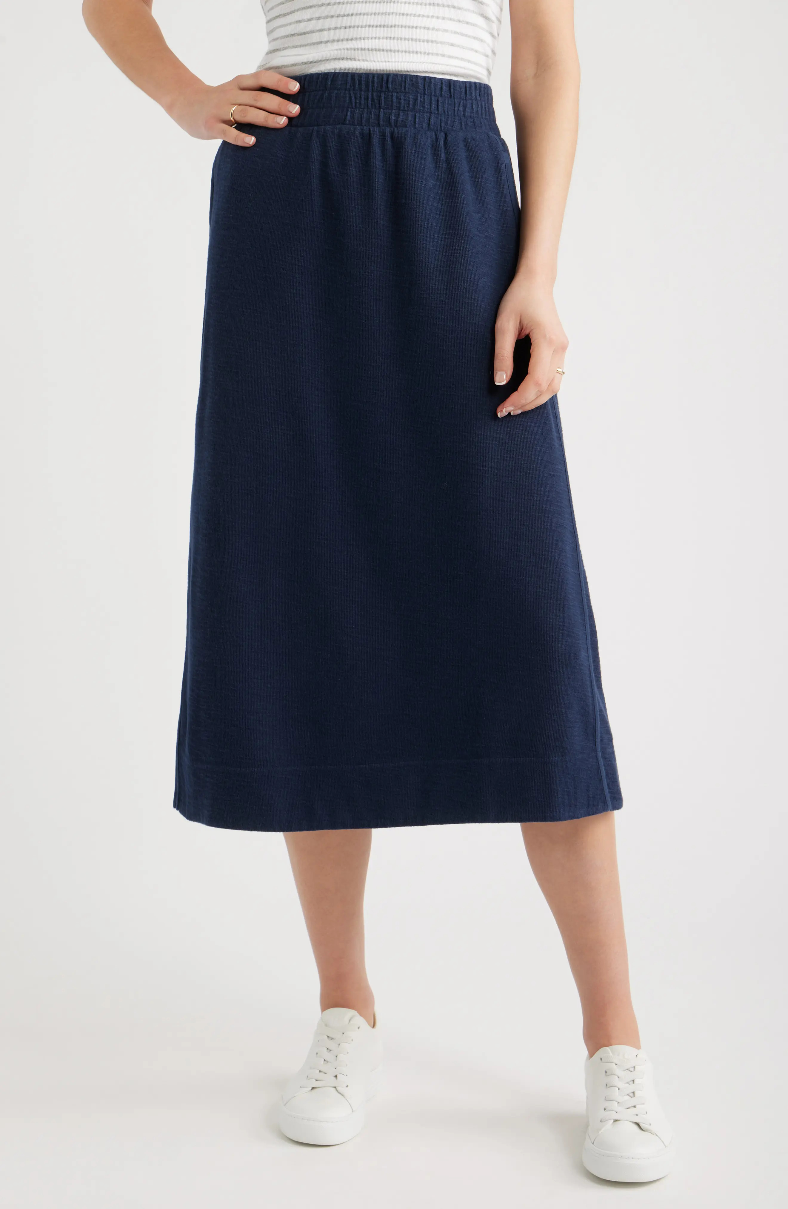 Jetset Cotton Blend Knit Midi Skirt (Women) | Nordstrom | Nordstrom