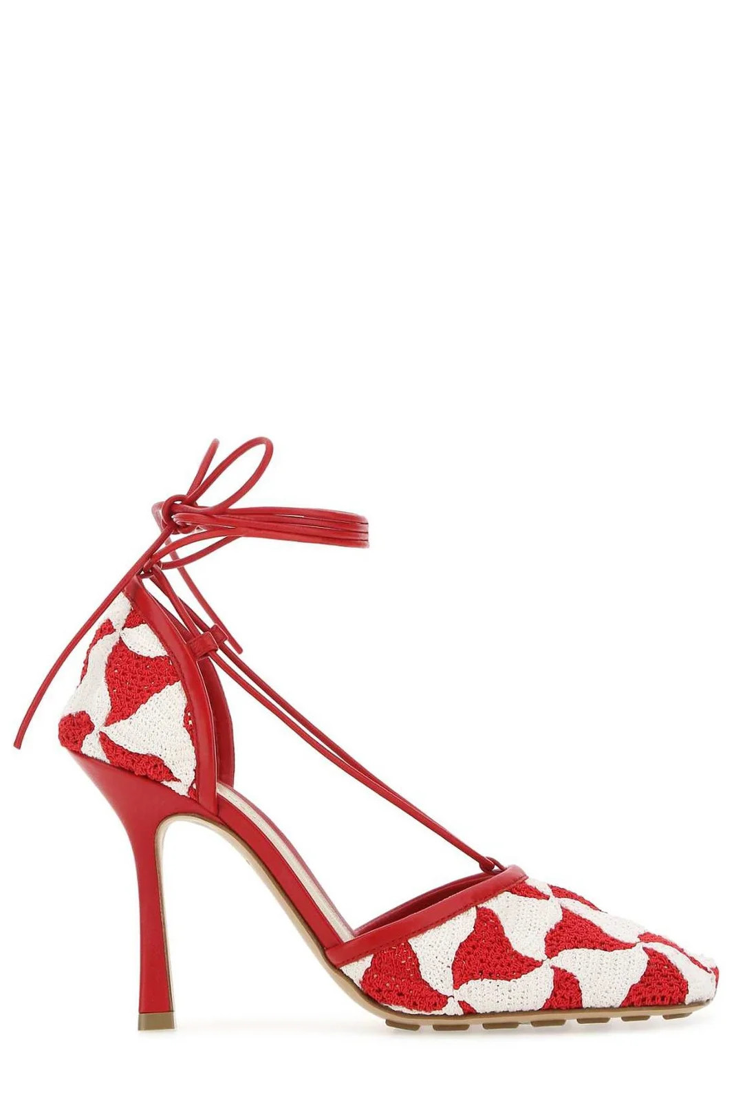 Bottega Veneta Hand-Crocheted Wavy Triangle Stretch Sandals | Cettire Global