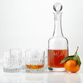 Classic Etched Rocks Glasses, Set of 4 | Mark and Graham