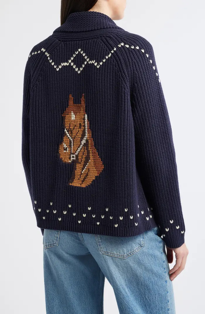 The Horse Lodge Cotton Blend Cardigan | Nordstrom