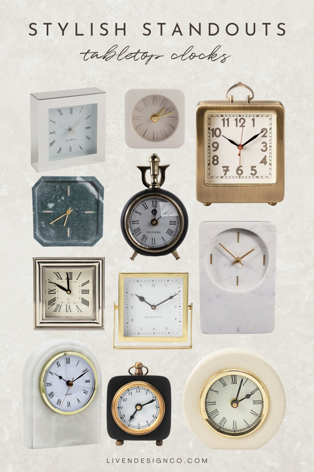 Tabletop clock. Alarm clock. Brass clock. Bedroom. Nightstand decor

#LTKSeasonal #LTKSaleAlert #LTKHome