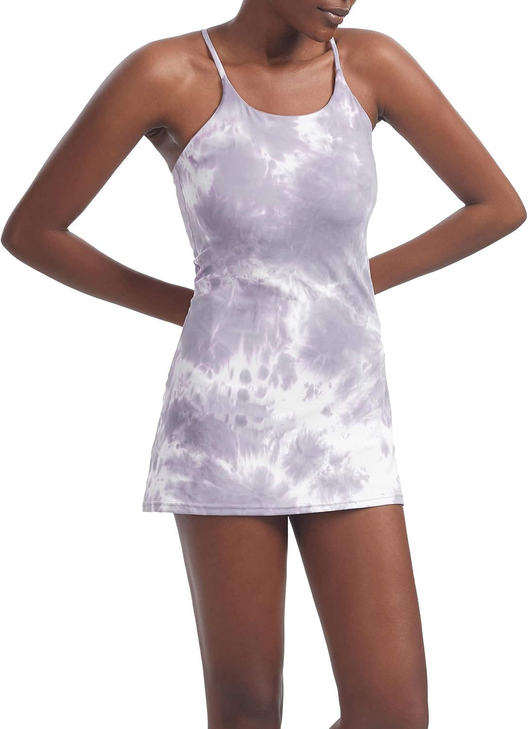 Women's Tennis Dress, Workout Golf Dress Built-in with Bra & Shorts Pocket Sleeveless Athletic Dr... | Amazon (US)