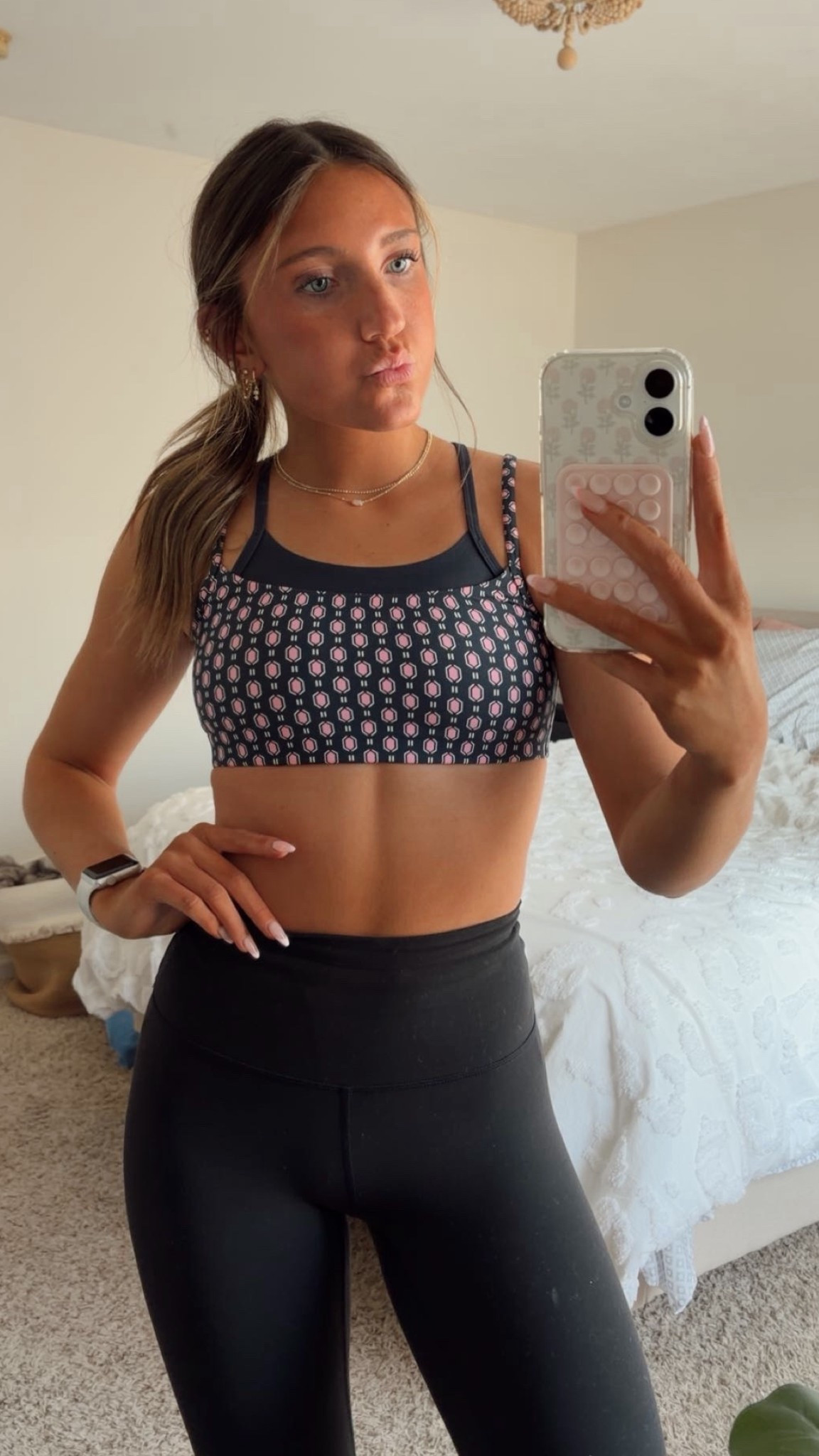 day 29/30: everyday outfits 🤍 these new double-layer sports bras from the target athletic section are hard to miss! with a few different color & pattern options online and in stores, get yours now! so cute and on trend right now, perfect to throw on around the house or to wear to the gym!! 

 #LTKootd #LTKfitnessgoals #LTKActive
