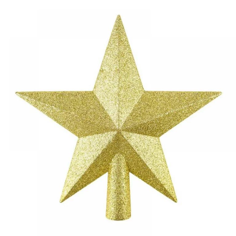 Tree Topper Gold Star Topper Star Glitter Mini Shiny Fashionable Plastic Durable Lightweight Port... | Walmart (US)
