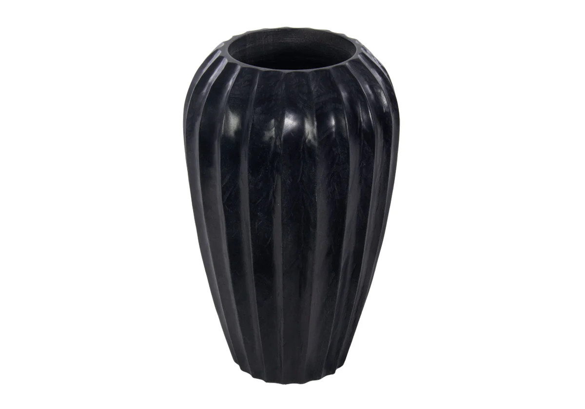 FLORA MARBLE VASE | Black | Alice Lane Home Collection
