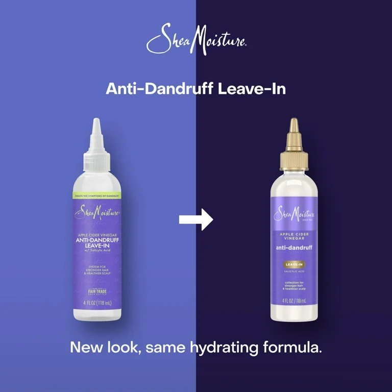 SheaMoisture Anti-Dandruff Leave-In Hair & Scalp Treatment Apple Cider Vinegar & Salicylic Acid, ... | Walmart (US)